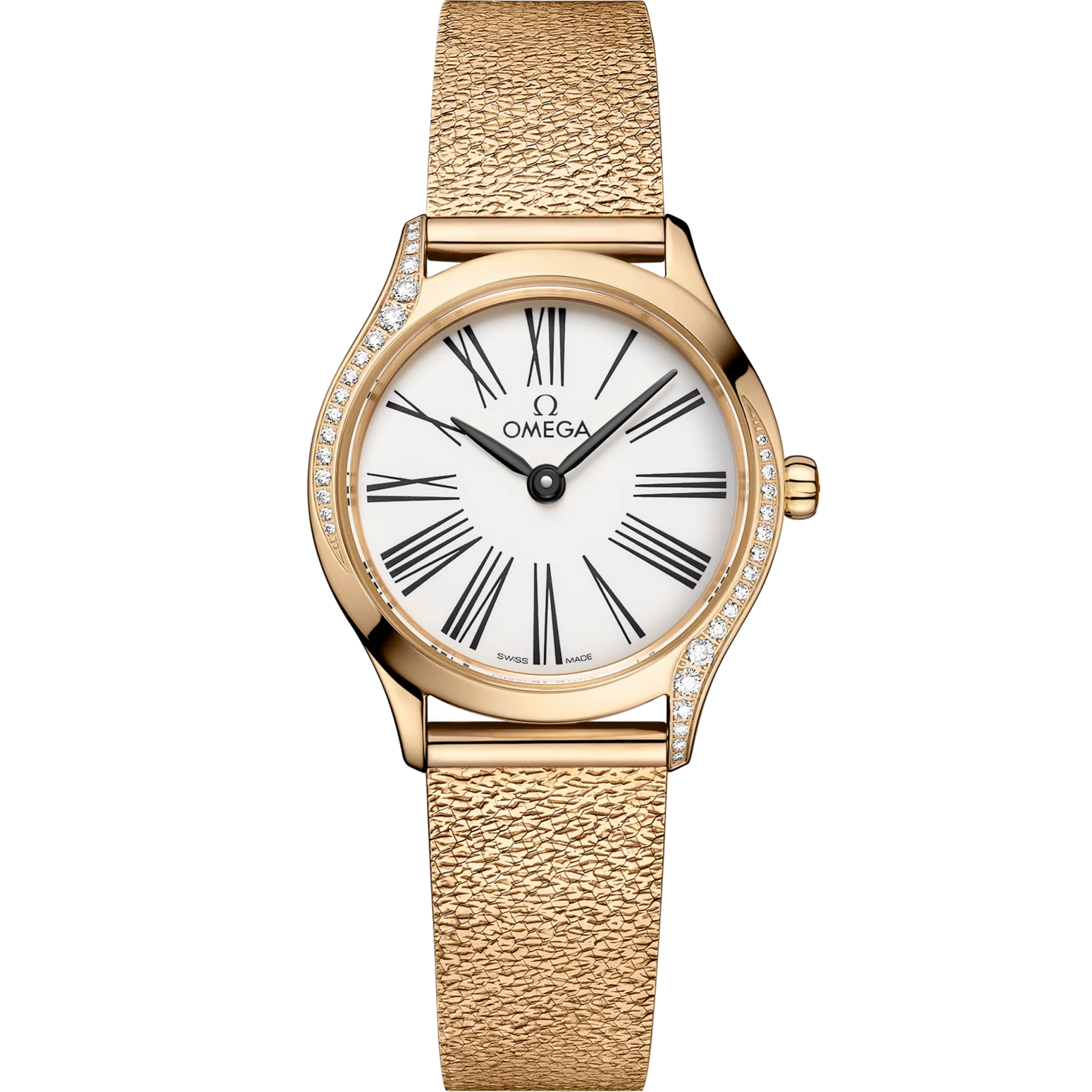 7714ED56-78D4-9D77-4135-246674D3980E.png Omega De Ville Mini Trésor 26mm White Dial with Diamonds Moonshine™ 18k Rose Gold Bracelet 428.55.26.60.04.001 - Image 1