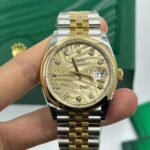 Rolex  Datejust 36mm 126203 Golden Fluted Dial Domed Bezel Oyster Bracelet - Image 10