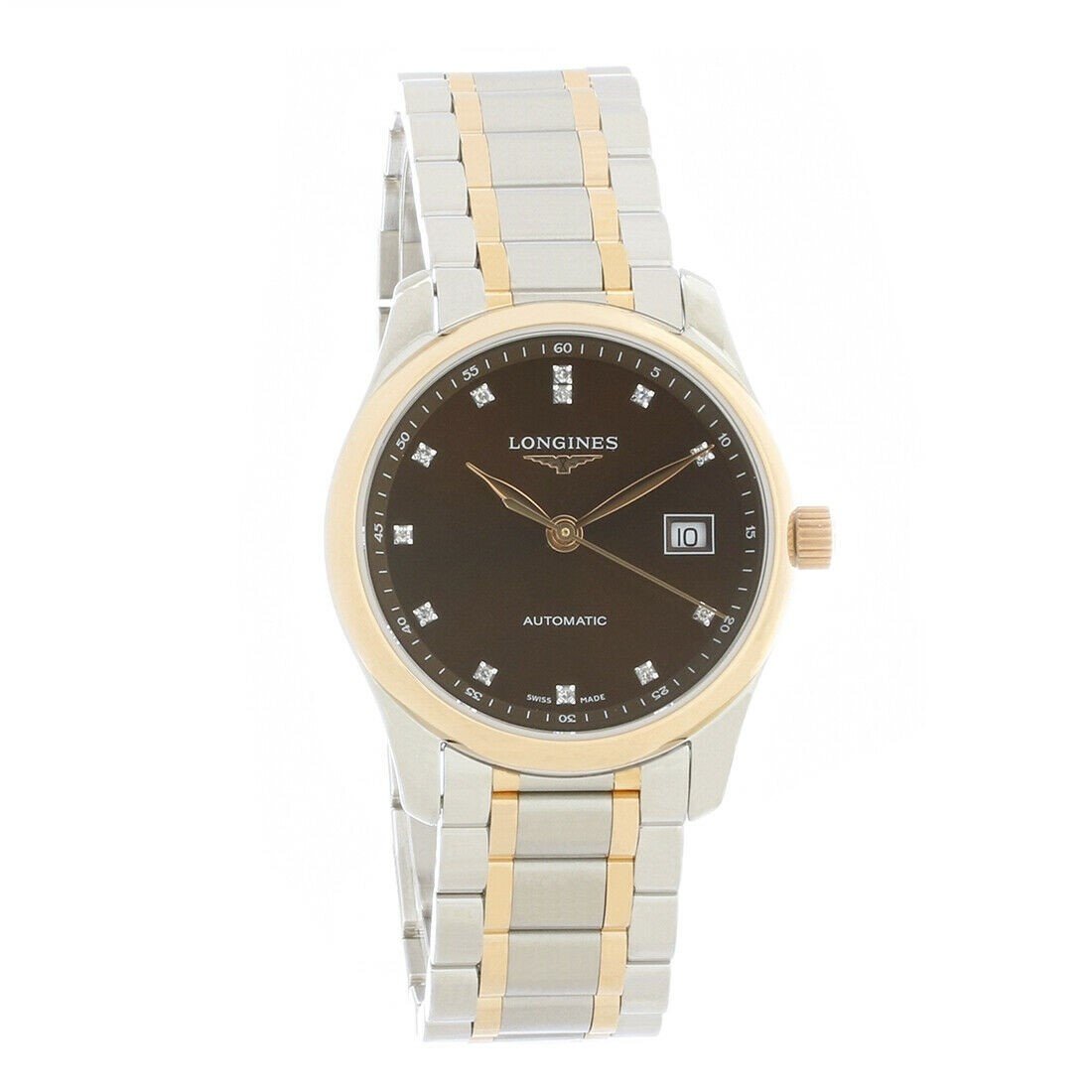 78E3856A-AF47-BCB2-064E-6C82D896FFB8.jpg Longines Women's L2.257.5.67.7 Master Two-Tone Stainless Steel Watch - Image 1