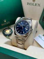Rolex  Datejust 41mm 126334 Blue Index Oyster Stainless Steel Men’s Watch - Image 5