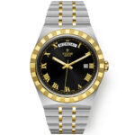 TUDOR Royal Date/Day 41mm S&G Black Roman Dial Automatic Watch M28603-0003