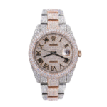 Rolex Datejust II 41mm two-tone oyster strap in rose gold.