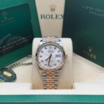 Rolex  Datejust 36mm 126231 Silver Fluted Motif Dial Oystersteel and Everose gold Bracelet - Image 3