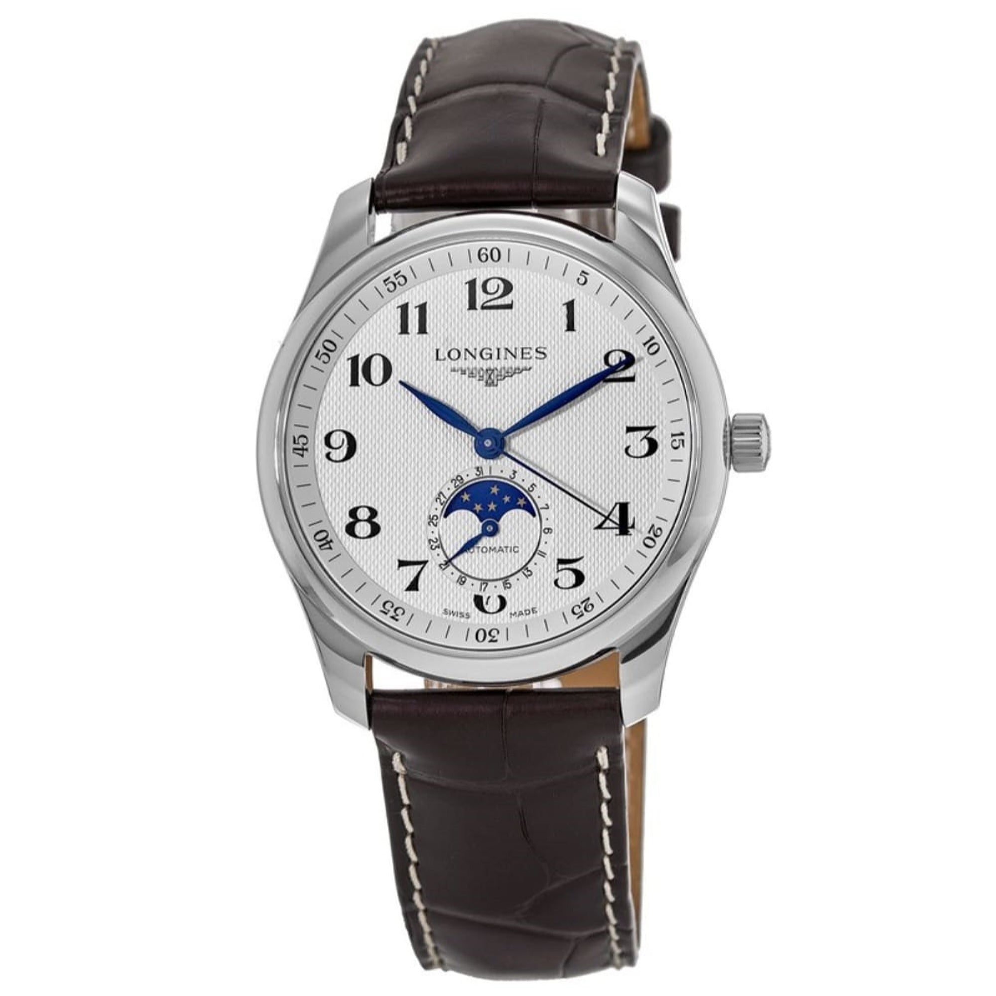 7ABF4FAB-A2D5-C732-D915-C6260958C9D9.jpg Longines Men's L2.909.4.78.3 Master Collection Brown Leather Watch - Image 1
