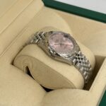 Rolex Datejust m278344-0021/0022 Pink Dial 31mm Domed Diamond Oyster Watch - Image 11