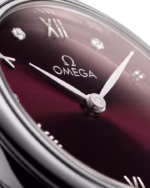Omega De Ville Prestige 27.5 mm Red Dial Stainless Steel Strap 434.13.28.60.61.001 - Image 3