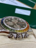 Rolex Daytona Cosmograph Daytona White Gold Rainbow Diamonds 40mm 116599RBOW Box & Papers - Image 8