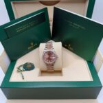 Rolex Datejust m278381-0023/0024 Rose Diamond 31mm Dial Diamond-Set Bezel and Oyster Bracelet Watch - Image 11