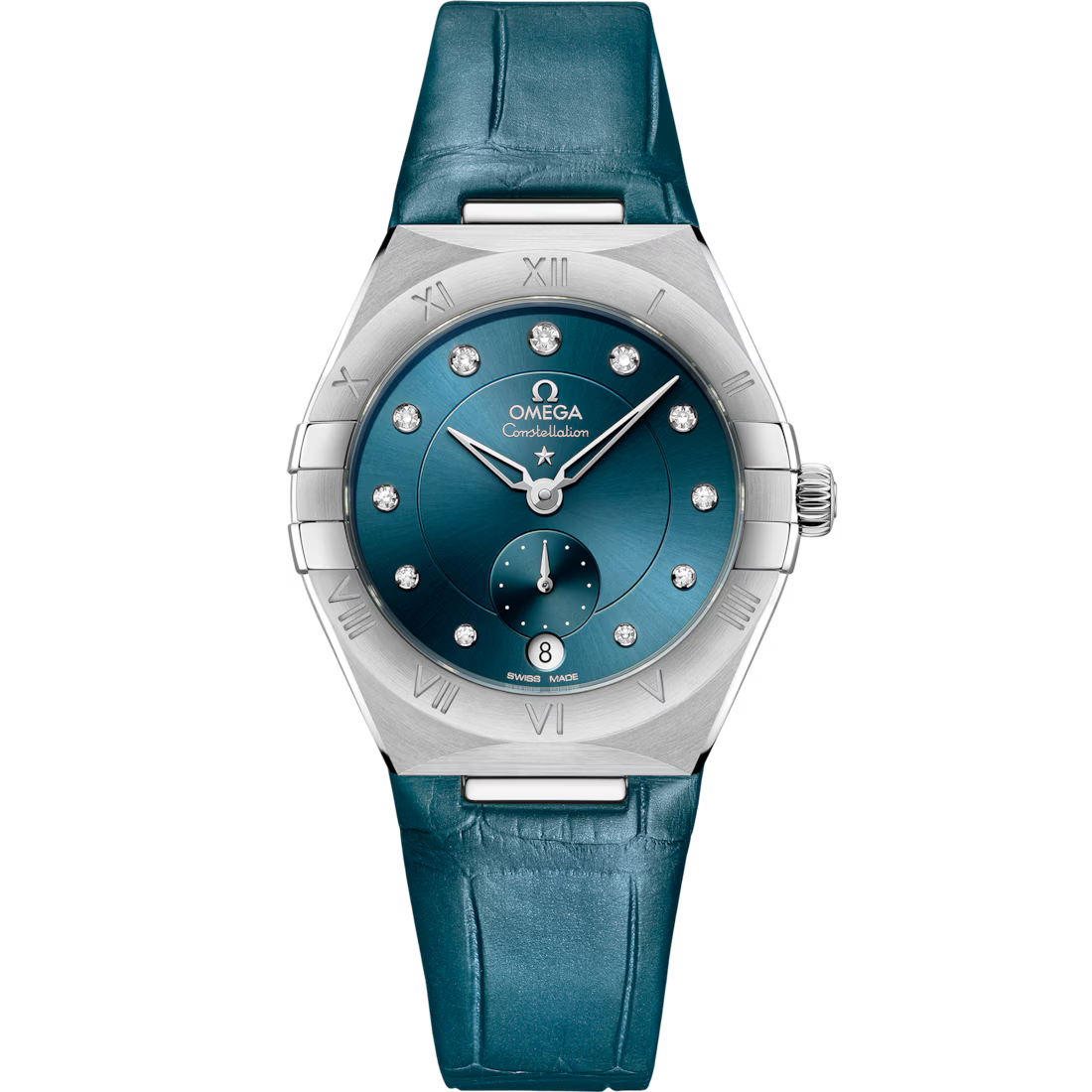 7CECD194-585D-EAD9-9E7C-DB9299B1DECB.avif Omega Constellation 34mm Blue Dial with Diamonds Stainless Steel Strap 131.13.34.20.53.001 - Image 1