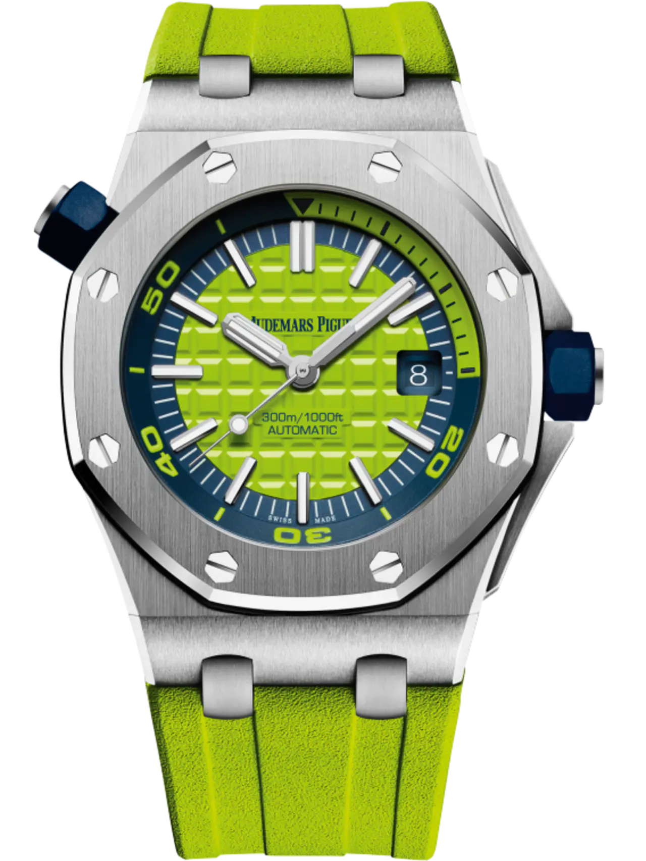 7D0973BA-B8EA-6E57-BE90-CCE2A0E1F62B.png Audemars Piguet OFFSHORE DIVER Green Dial 42mm 15710ST.OO.A038CA.01 - Image 1