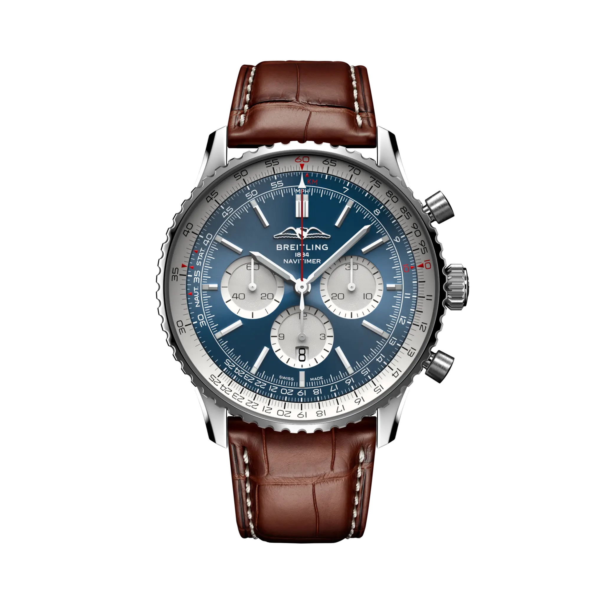 7D260915-351E-7DDD-A4BB-1989937B12E1.png Breitling Navitimer B01 Chronograph 46 AB0137211C1P1 - Image 1