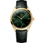Omega De Ville Trésor 40mm Green Dial 18k Yellow Gold Strap 435.53.40.21.10.001