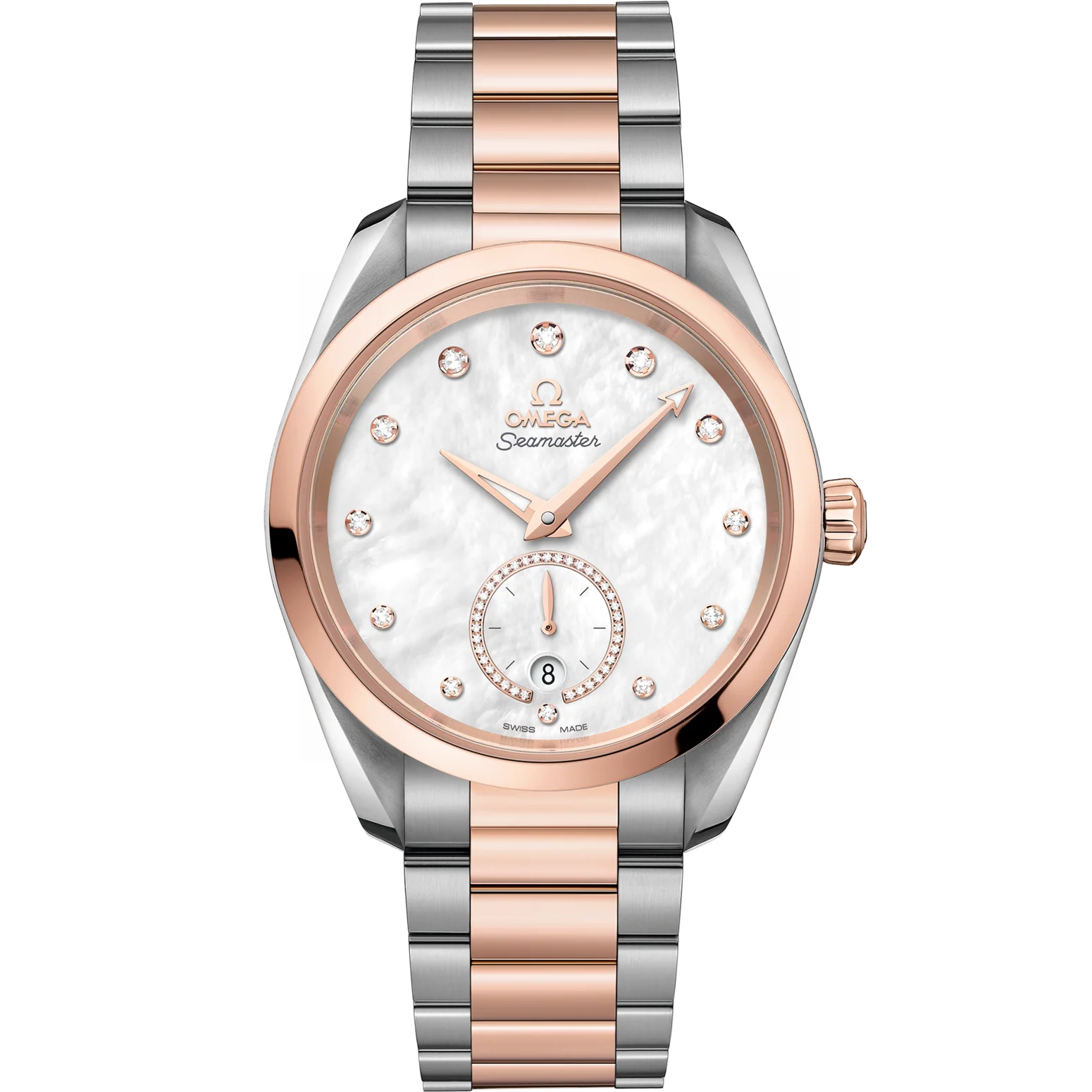 7DA87FD3-43D8-F6AD-F7CE-0161DDCA0FA3.png Omega Seamaster Aqua Terra 150M 38 mm White Dial Stainless Steel and Sedna™ 18k Rose Gold Bracelet 220.20.38.20.55.002 - Image 1