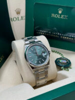 Rolex  Datejust 36mm 126200 Mint Green Dial Stainless Steel Oyster Bracelet Watch - Image 4