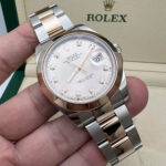 Rolex Datejust 41mm 126301 Sundust Diamond Jubilee Steel and Everose Gold Watch - Image 12