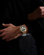 Omega Speedmaster 38 Green Dial 38mm with Diamonds Moonshine™ 18k Rose Gold Bracelet 324.55.38.50.60.001 - Image 7