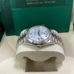 Rolex  Day-Date President 40mm White Gold Mother of Pearl Diamond Baguette Dial - 228239 - Image 4