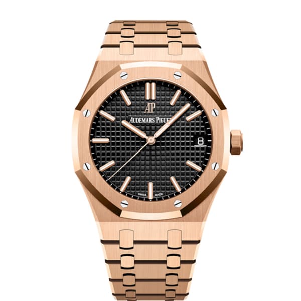 7FB2EA18-F504-65EC-C9F6-1C18EA4F2C73-1.jpg Audemars Piguet Royal Oak Selfwinding, 41mm, 18k Rose Gold, Black Dial, 15500OR.OO.1220OR.01 - Image 1