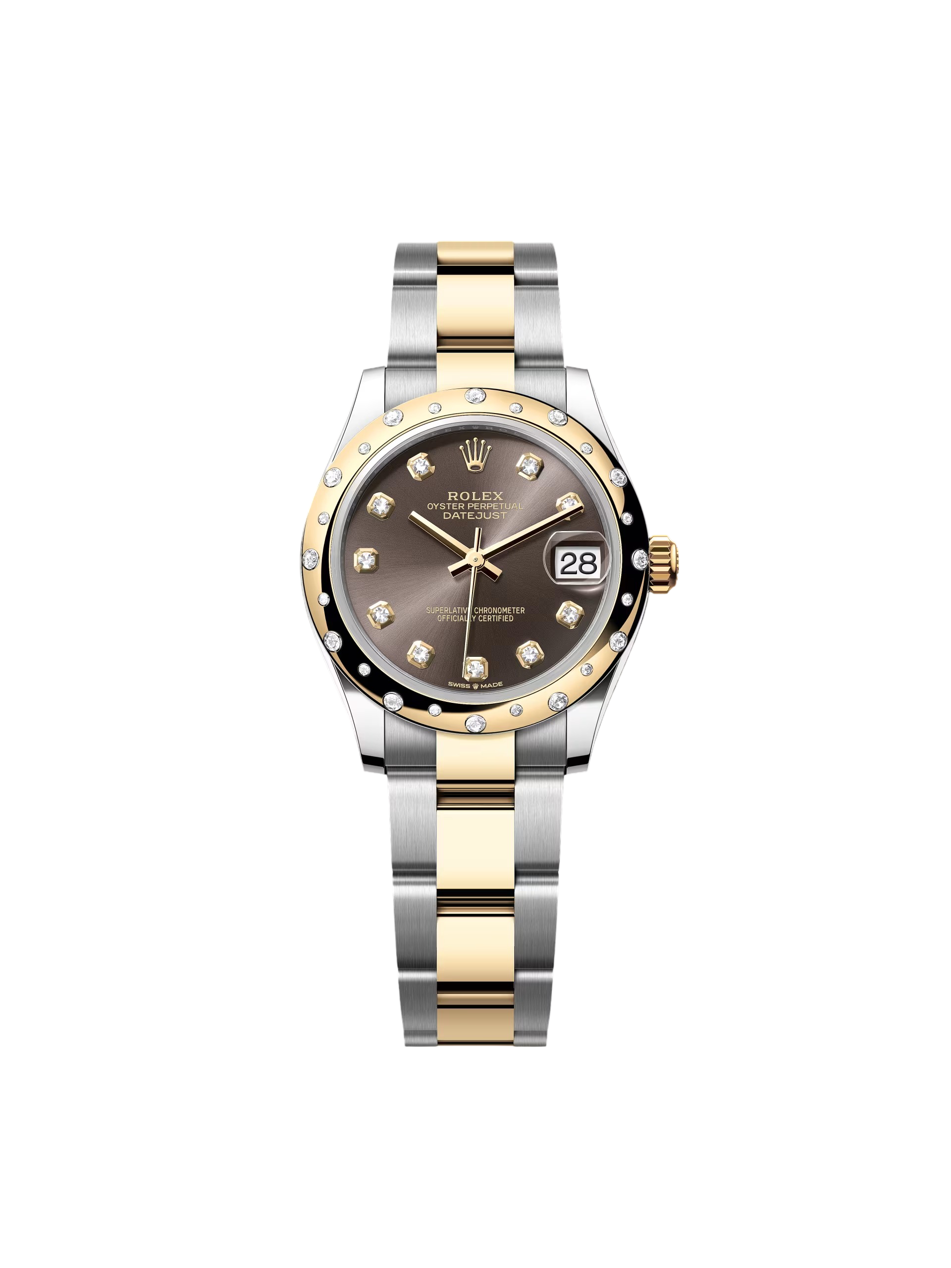 80472BED-E986-2183-8174-3C28B7685332.png Rolex Datejust 31mm 278343RBR Dark Grey Dial Yellow Rolesor Oyster Watch - Image 1