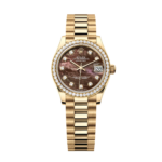 Rolex Datejust m278288RBR-0032 Black Mother-of-Pearl 31mm Dial President Bracelet Watch