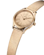 Omega De Ville Mini Trésor 26mm Yellow Dial with Diamonds Moonshine™ 18k Rose Gold Bracelet 428.55.26.60.99.001 - Image 2