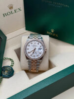 Rolex  Datejust 36mm 126281 Silver Palm Motif Diamond Dial Oyster Bracelet - Image 11