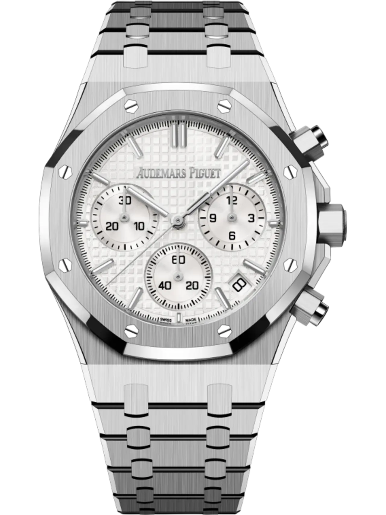 80C6AAFB-C62B-BFC9-4C28-0BEFA3F1FA30.png Audemars Piguet ROYAL OAK Silver-Toned Dial CHRONOGRAPH 41mm 26240ST.OO.132ST.03 - Image 1