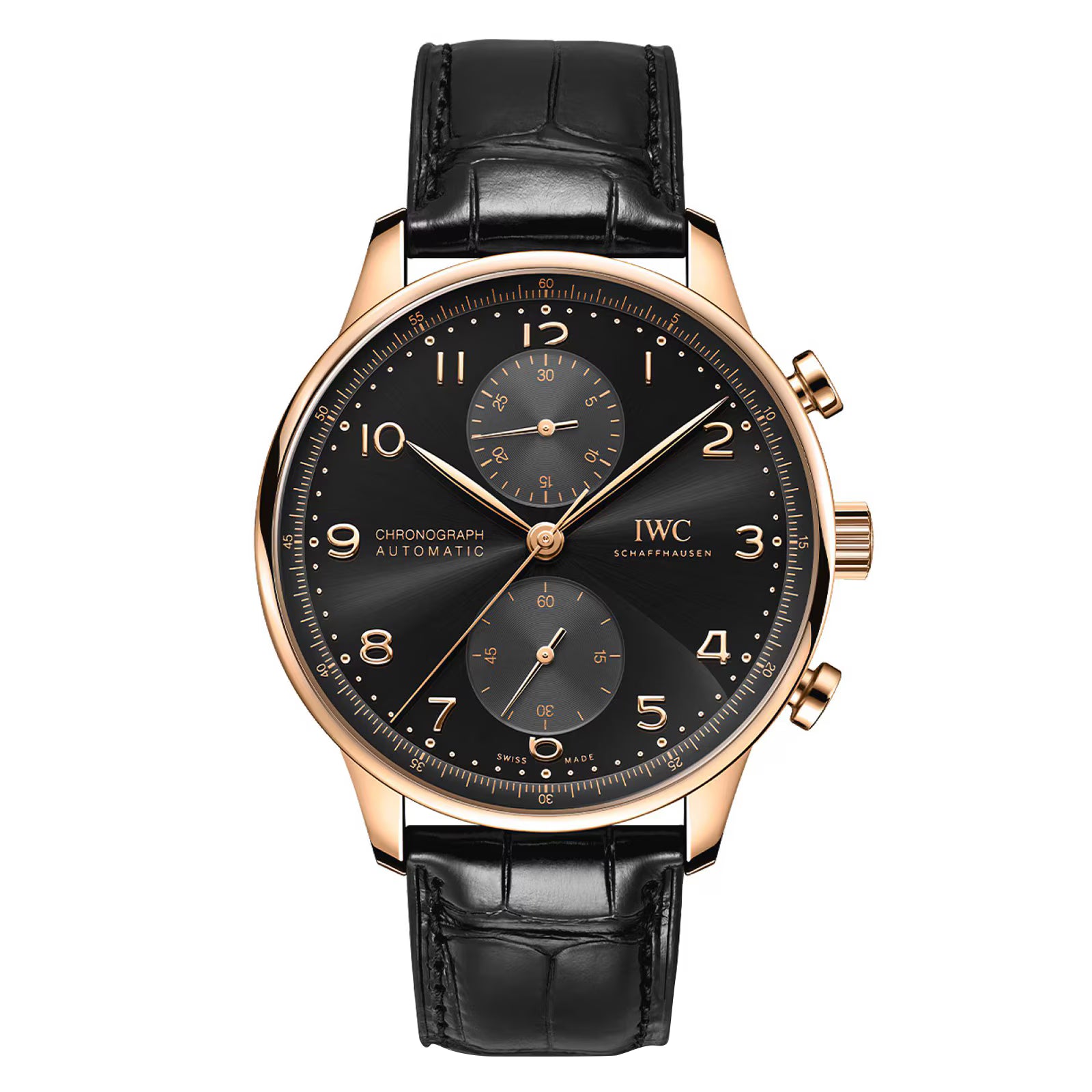 81333508-F61E-45A8-FD28-6F3479C73E78.avif IWC Portugieser Chronograph 41 Obsidian IW371625 - Image 1