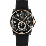 Cartier Calibre Rose Gold Mix Full Black 42mm