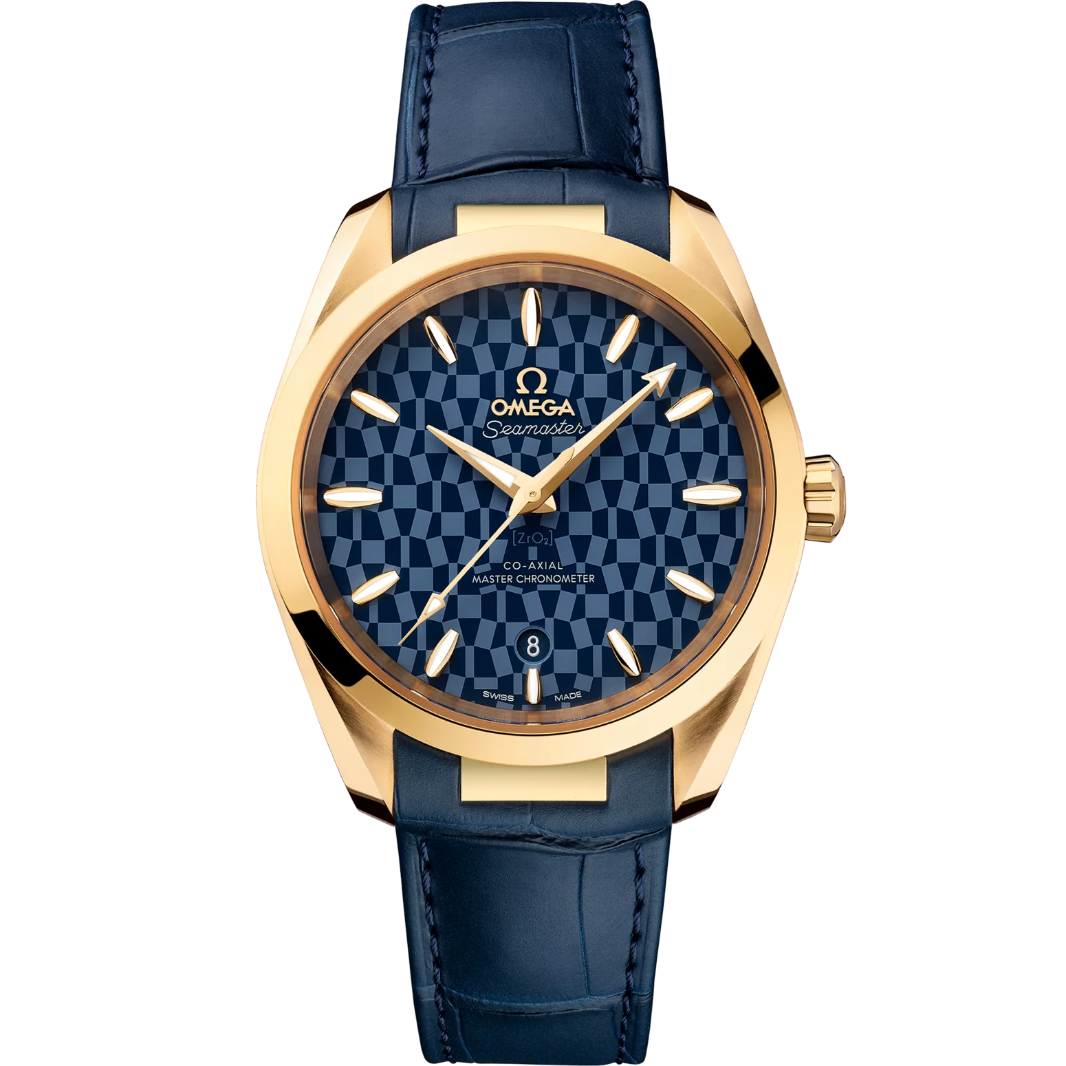 818F82C0-B42E-A663-0A5E-7D43E401A072.png Omega Seamaster Aqua Terra 150M 38 mm Blue Dial 18k Yellow Gold Strap 522.53.38.20.03.001 - Image 1