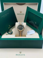 Rolex Datejust m278273-0031/0032 31mm Olive Green Floral Motif Dial Stainless Steel and Yellow Gold Oyster Watch - Image 18