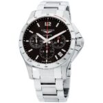 Longines Men's L3.697.4.56.6 Conquest Chronograph Stainless Steel Watch