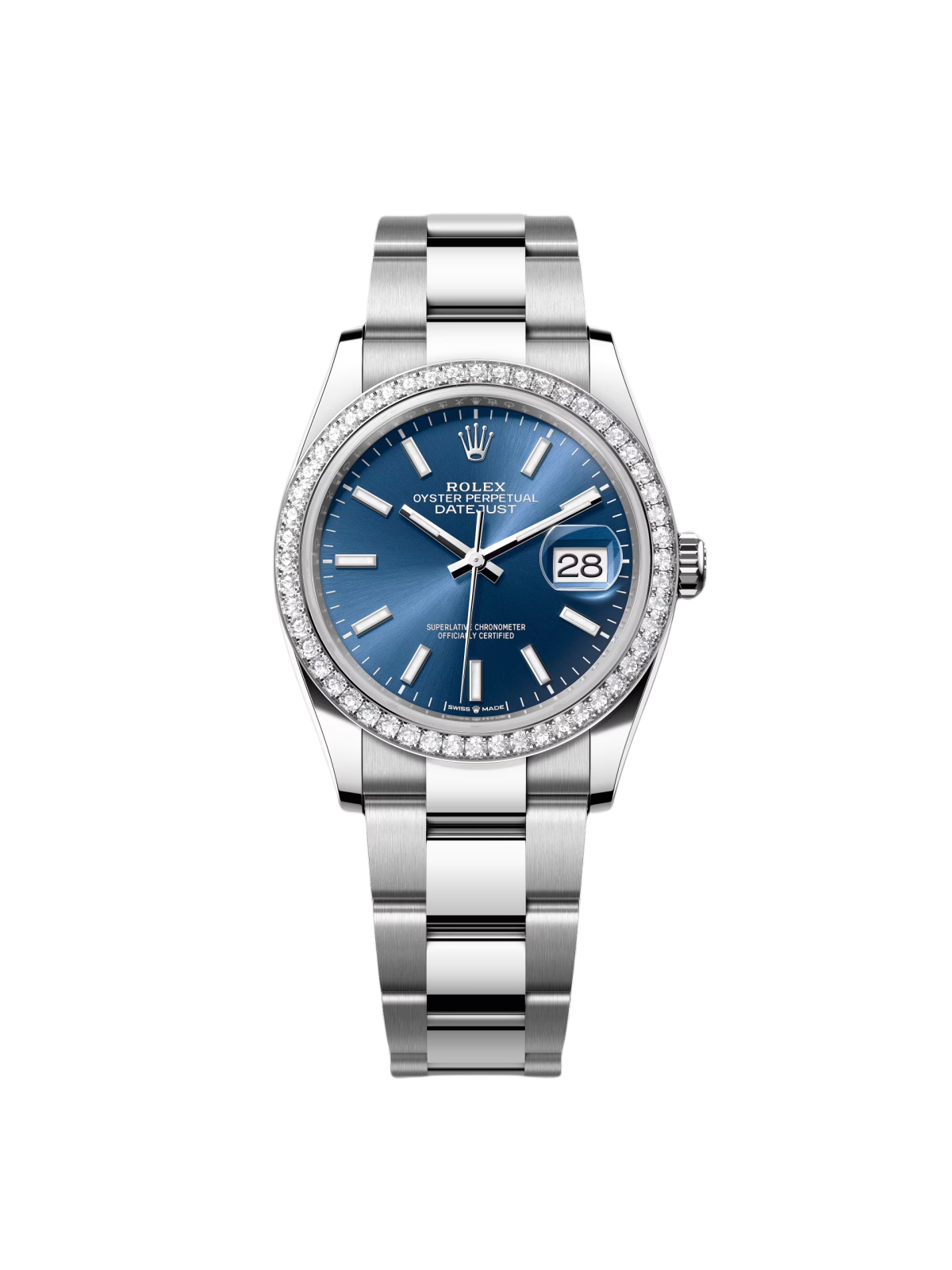 823C289F-BA4F-A715-93A1-057B86B7FE09.png Rolex Datejust 126284RBR Blue Dial 36mm - Image 1