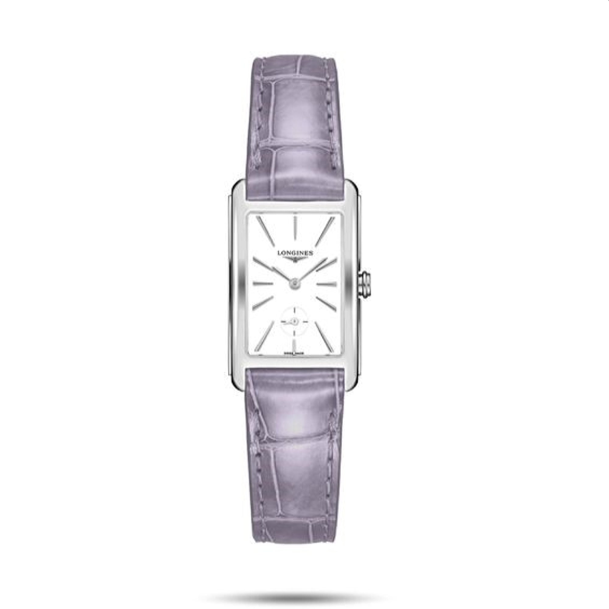 824BC8CC-DFA3-4635-C16C-098CE45E7A67.jpg Longines Women's L5.512.4.11.0 Dolcevita Purple Leather Watch - Image 1