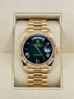 Rolex  Yellow Gold President Day Date 40mm Green Roman Ombre Dial - 228238 - Image 2