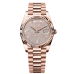 Rolex  Day-Date President 40mm Everose Gold Diamond Pave Dial - 228235