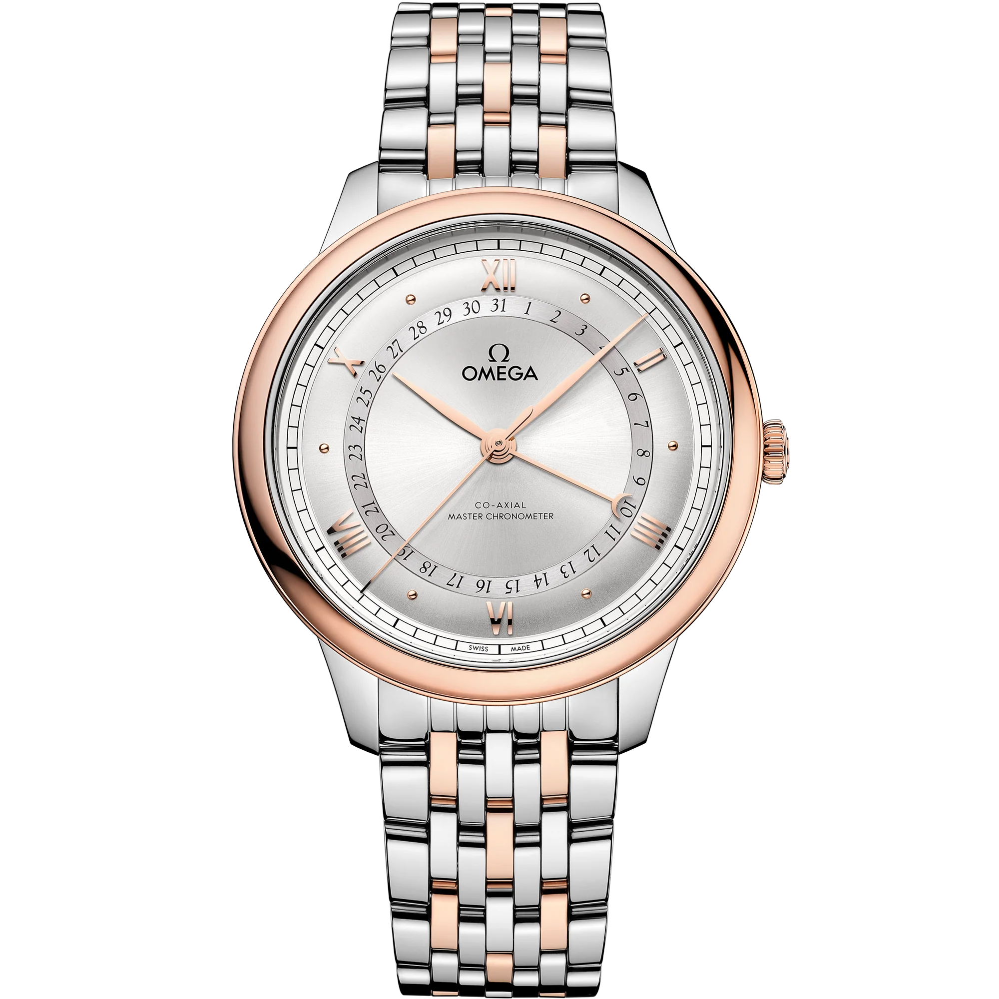 82FF7899-4B16-09BC-931A-0A92AEF9EE32.png Omega De Ville Prestige, Stainless Steel and 18k Sedna™ Gold, 42mm 434.20.42.22.02.001 - Image 1