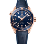 Omega Seamaster Planet Ocean 600M 43.5mm Blue Dial Sedna™ 18k Rose Gold Strap 215.63.44.21.03.001