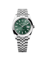 Rolex Datejust 41mm 126300 Mint Green Dial Stainless Steel Oyster Bracelet Watch - Image 2