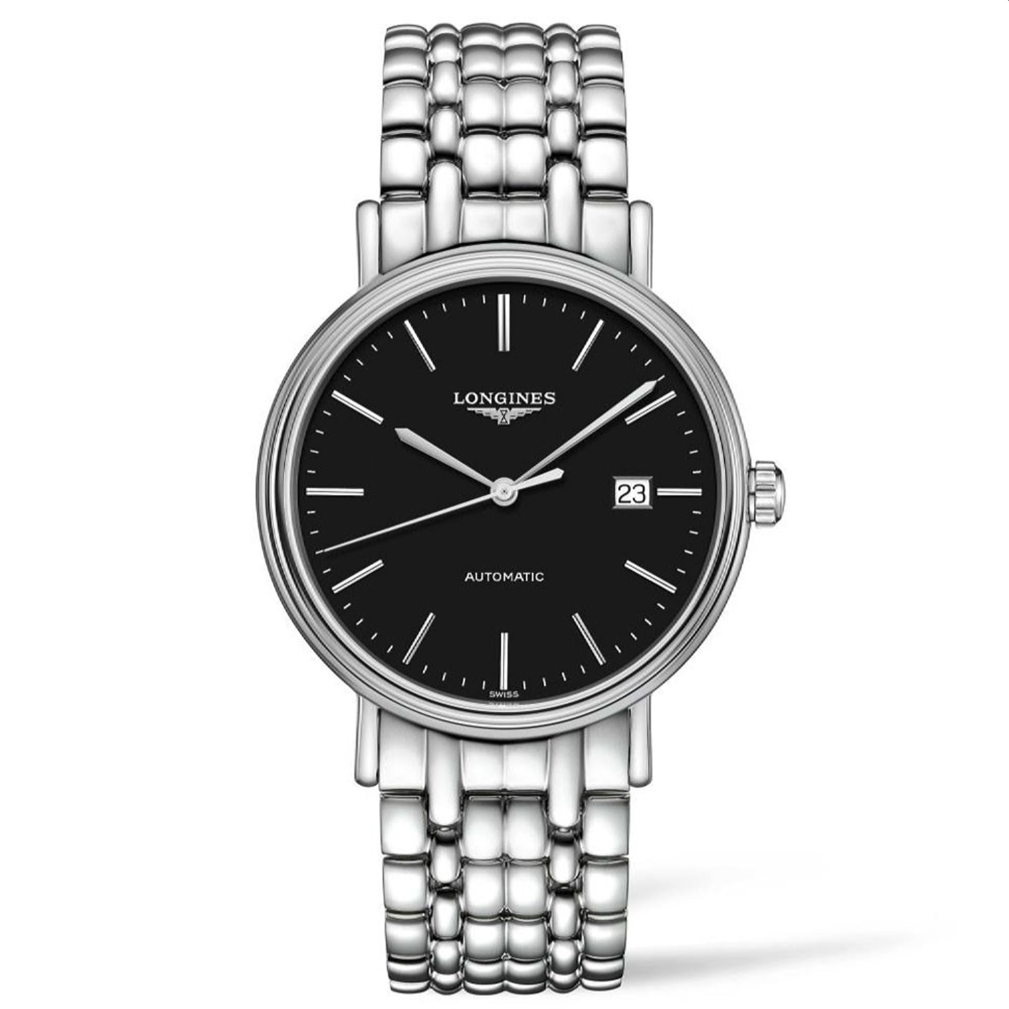 858F15A0-56ED-C90E-B97F-4C5FE2135BA1.jpg Longines Men's L4.922.4.52.6 Presence Stainless Steel Watch - Image 1