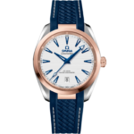 OMEGA Seamaster Aqua Terra 38 mm Silver Dial Stainless Steel and Sedna™ 18k Rose Gold Strap 220.22.38.20.02.001