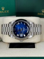 Rolex  Day-Date President 40mm Platinum Blue Roman Ombre Dial - 228236 - Image 5