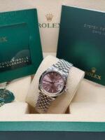 Rolex Datejust m278274-0013/0014 Pink Dial 31mm Fluted Bezel Oyster Bracelet - Image 8