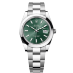 Rolex Datejust 41mm 126300 Mint Green Dial Stainless Steel Oyster Bracelet Watch