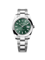 Rolex Datejust 41mm 126300 Mint Green Dial Stainless Steel Oyster Bracelet Watch
