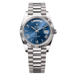 Rolex  Day-Date President 40mm White Gold Blue Roman Dial - 228239