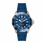 TAG Heuer Aquaracer Professional 300 Date 42mm Mens Watch Blue Rubber WBP5111.FT6259