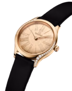Omega De Ville Mini Trésor 26mm Yellow Dial with Diamonds Moonshine™ 18k Rose Gold Strap 428.57.26.60.99.001 - Image 2