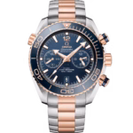 Omega Seamaster Planet Ocean 600M 45.5mm Blue Dial Stainless Steel and Sedna™ 18k Rose Gold Bracelet 215.20.46.51.03.001