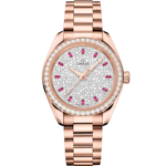 Omega Seamaster Aqua Terra 150M 34 mm Pink Dial with Diamonds Sedna™ 18k Rose Gold Bracelet 220.55.34.20.99.007